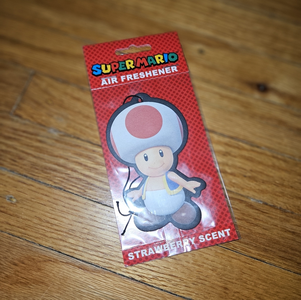 Strawberry Toad Super Mario Air Freshener